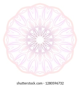 Flower coloring Mandala. decorative elements. Oriental pattern, vector illustration. Indian, moroccan, mystic, ottoman motifs