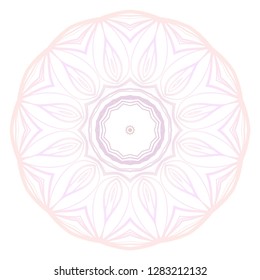 Flower coloring Mandala. decorative elements. Oriental pattern, vector illustration. Indian, moroccan, mystic, ottoman motifs