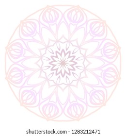 Flower coloring Mandala. decorative elements. Oriental pattern, vector illustration. Indian, moroccan, mystic, ottoman motifs