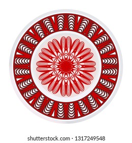 Flower Coloring Mandala. Decorative Elements. Vector Illustration. Oriental Pattern, Indian, Moroccan, Mystic, Ottoman Motifs.