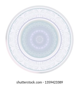 Flower Coloring Mandala. Decorative Vector Elements. Oriental Pattern. Indian, Moroccan, Mystic, Ottoman Motifs. Anti-Stress Therapy Pattern