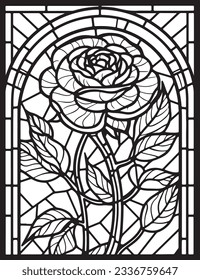 Flower coloring page. Flower coloring book pages. Flower vector black and white line art sketch drawing. Rose coloring pages for adults. Rose flower vector. Hand drawn floral background illustration.