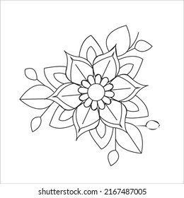 Flower Coloring page for kids