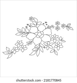 Flower Coloring page for kids 