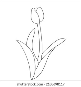 Flower Coloring Page Kids Stock Vector (Royalty Free) 2188698117 ...