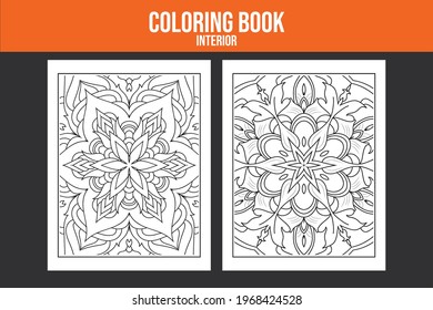 Flower coloring page vector design flower drawing