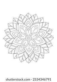 Flower coloring pages for adult