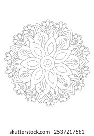 Flower coloring pages for adult