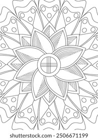 Flower Coloring Pages For Adults And Kids