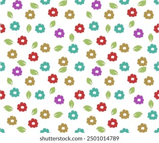 flower colroful- Detailed Vector illustration for textile Print Design