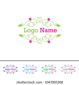 Flower Company Logo Template Vector EPS File