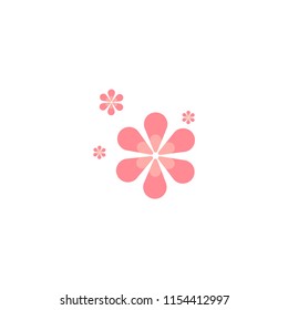 Flower Company Logo Vector Template Design Illustration
