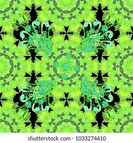 Flower composition. Floral background. Floral collage. Vector pattern. Nature. Nice pattern in the small flower. -green, black and neutral flowers.