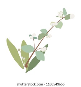 Flower composition isolated on white background. Spring floral composition