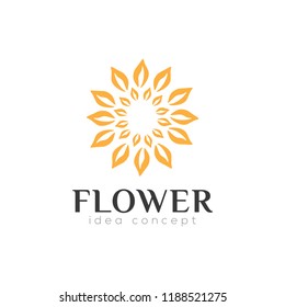 Flower Concept Logo Design Template