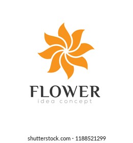 Flower Concept Logo Design Template