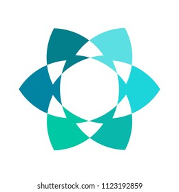 Flower concept for yoga logo