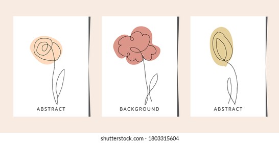 Flower continuous one line drawing. Flower. Vector illustration.