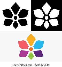 Logo de Flower Creative Colorful Abstract