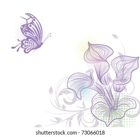 flower creative decorative abstract background