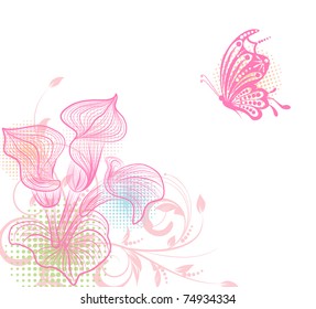 flower creative decorative abstract background
