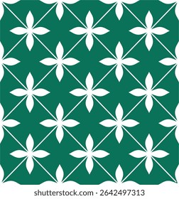 Flower cross minimalist pattern seamless and timeless