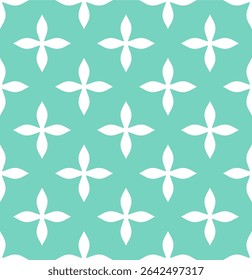 Flower cross minimalist pattern seamless and timeless