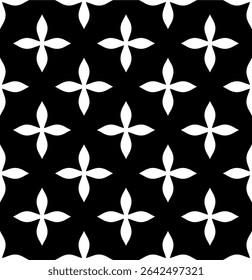 Flower cross minimalist pattern seamless and timeless