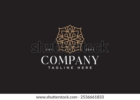 flower with crossed abstract logo design. feminine petal with overtake decor line art logo template. beauty floral with x ornament symbol logo. minimalist x foliage botanical geometric logo designs