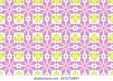 flower crown background seamless geometric 