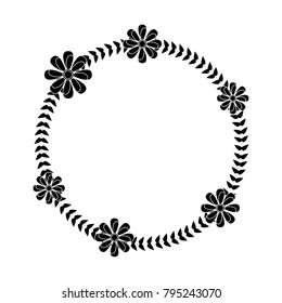 flower crown emblem  icon image 