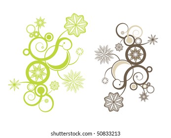 flower curly design