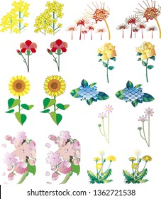 Flower cut collection 