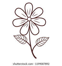 Dibujos animados lindos de flores