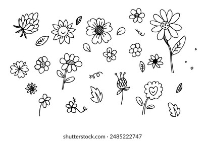 flower cute drawing hand drawn