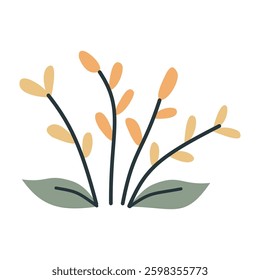 Flower. Cute illustration, vector, color, simple. Cartoon, flat. Isolated on white background