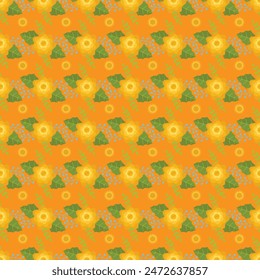 flower cute pattern seamles Free Vector