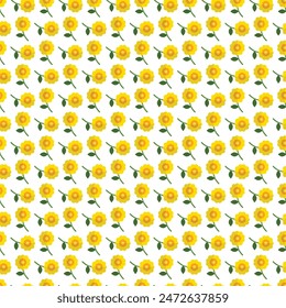Flor lindo patrón sin costuras Vector gratis