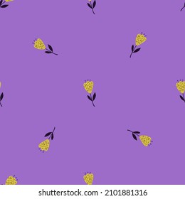 Flor lindo patrón sin costura. Fondo del campo dibujado a mano. Textura repetida en forma de doodle para tela, papel envolvente, papel pintado, tejido. Ilustración vectorial.