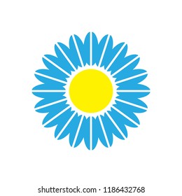 Flower daisy icon symbol vector