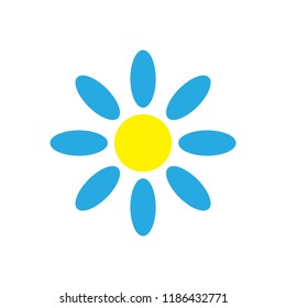 Flower daisy icon symbol vector