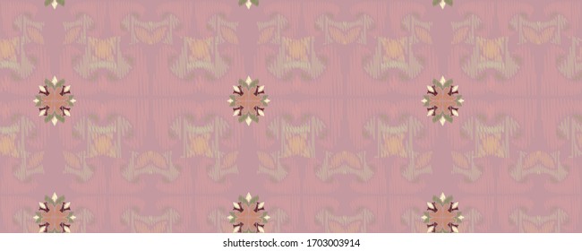 Flower damask ornate seamless pattern. Vector surface design for fabric, apparel textile, book, interior, wallpaper background