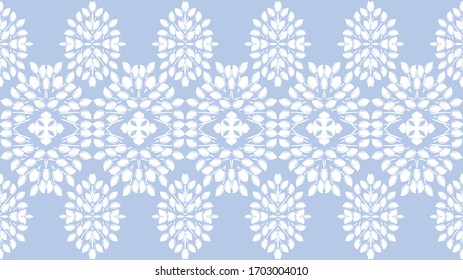 Mármol de flores ornamentado sin costuras. Diseño de superficie vectorial para tejidos, prendas de vestir, libros, interiores, fondo de papel pintado