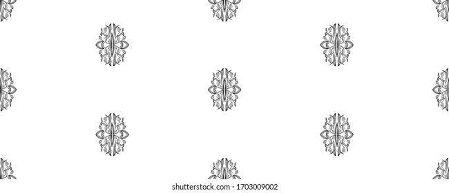 Mármol de flores ornamentado sin costuras. Diseño de superficie vectorial para tejidos, prendas de vestir, libros, interiores, fondo de papel pintado