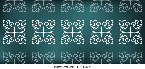 Flower damask ornate seamless pattern. Vector surface design for fabric, apparel textile, book, interior, wallpaper