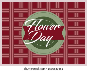 flower day, beautiful greeting card background or banner with vintagel theme. design illustration