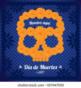 Flower Day Of The Dead Skull