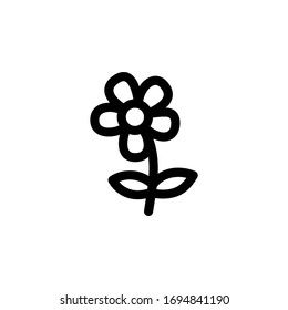 Flower Mother’s Day Outline Icon Logo Vector Illustration
