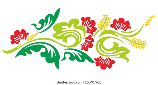 Flower decal sticker