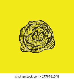 Flower decoration design icon vector image
